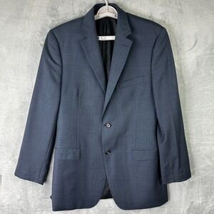 Lauren Ralph Lauren Suit Jacket Mens 44L Gray 100% Wool Trim Fit Blazer